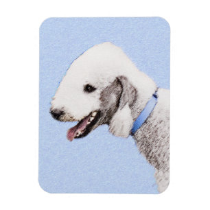 Íman Pintura de Bedlington Terrier - Arte de Cachorro O