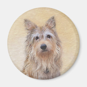 Íman Pintura de Berger Picard - Arte de Cão Original B