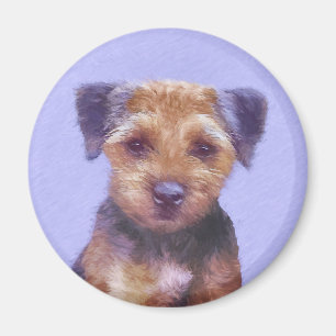 Íman Pintura de Borda Terrier - Arte de Cachorro Origin