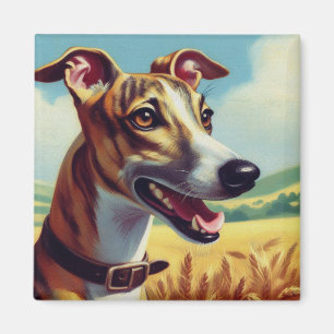 Íman Pintura de Cachorro de Bippete Retro