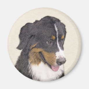 Íman Pintura de Cachorro de Montanha Bernese - Arte Ori