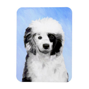 Íman Pintura de Cachorro Português - Arte Original de