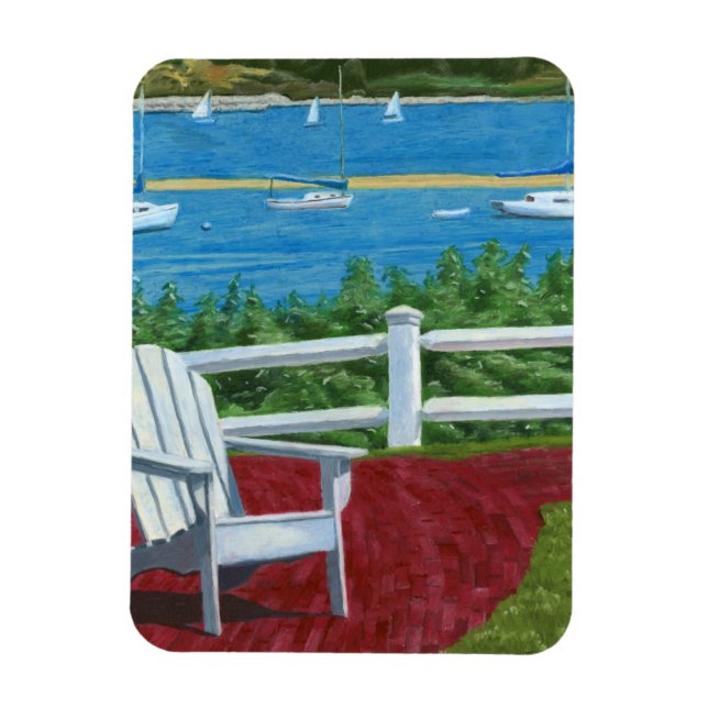 Íman Pintura de Cadeira Adirondack (Vertical)