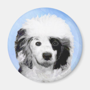 Íman Pintura de Cão de Água - Arte Original de Cão