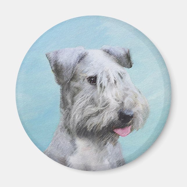 Íman Pintura de Cesky Terrier - Arte de Cachorro Origin (Frente)