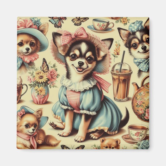 Íman Pintura de Chihuahua Puppy (Frente)