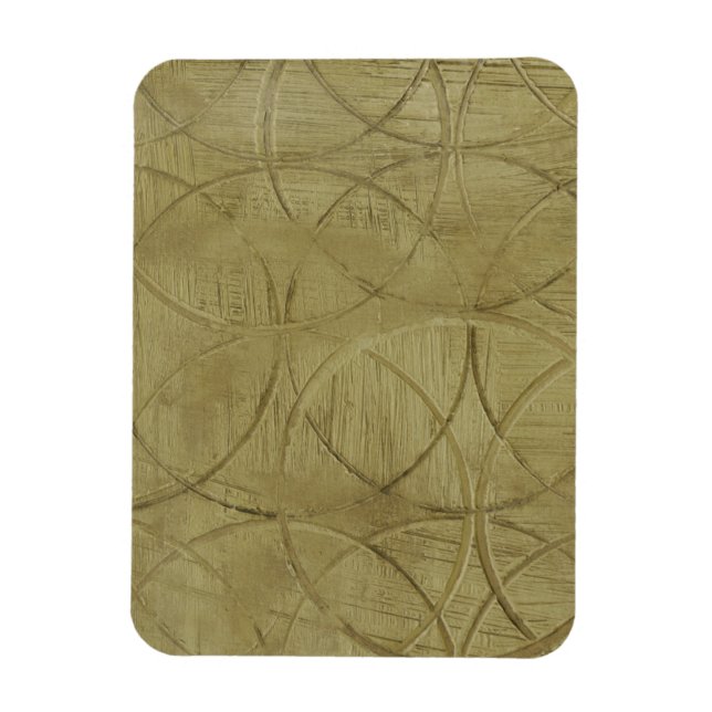 Íman Pintura de Círculos Vinculados por Jennifer Goldbe (Vertical)