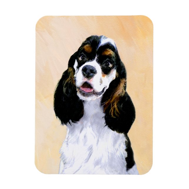 Íman Pintura De Cocker Spaniel (Participante) - Arte De (Vertical)