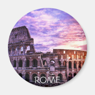 Íman Pintura de Coliseu em Roma no pôr do sol