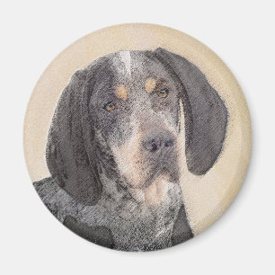 Íman Pintura de Connhound Bluetick - Cachorro Original