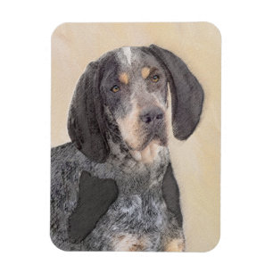 Íman Pintura de Connhound Bluetick - Cachorro Original