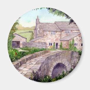 Íman Pintura de Cores Aquáticas da Ponte Pedra