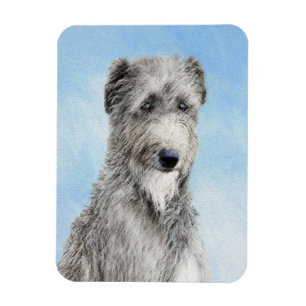 Íman Pintura de Deerhound Escocês - Ar Cachorro Origin