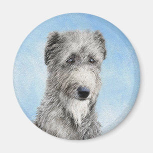 Íman Pintura De Deerhound Escocês - Cachorro Original C
