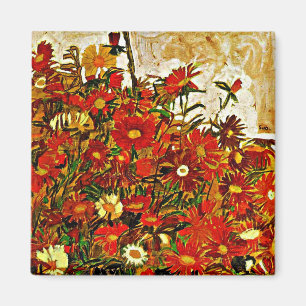 Íman Pintura de Egon Schiele, Campo de Flores