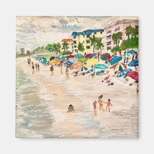Íman Pintura de "Fort Myer's Beach" por Willlowcatdesig