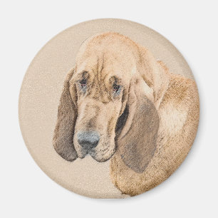 Íman Pintura de galhões - Arte de Cachorro Original