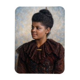 Íman Pintura de Ida B Wells em Cor