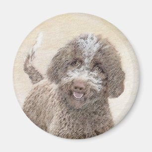 Íman Pintura de Lagotto Romagnolo - Arte de Cachorro Or