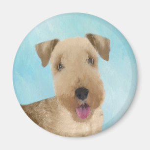 Íman Pintura de Lakeland Terrier - Arte de Cachorro Ori