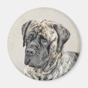 Íman Pintura de Mastiff Inglês (Brindle) - Arte Canina