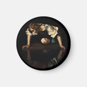 Íman Pintura de Narciso inspirada por Caravaggio