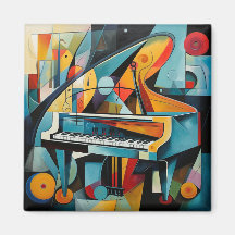 Pintura de piano moderna do Magnet