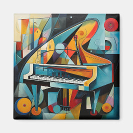 Íman Pintura de piano moderna do Magnet