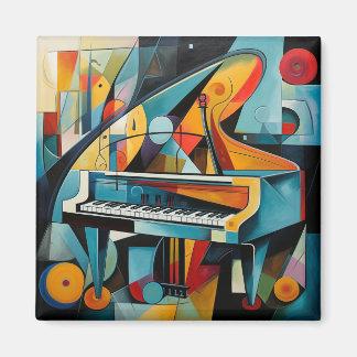 Íman Pintura de piano moderna do Magnet