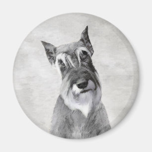 Íman Pintura de Schnauzer (Giant) - Arte Canina
