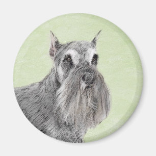 Íman Pintura de Schnauzer (Giant, Standard) - Arte Cani