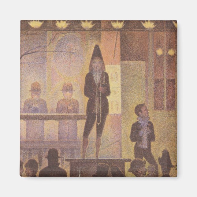 Íman Pintura De Seurat - A Parada De Circo (Frente)