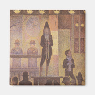Íman Pintura de Seurat - a parada do circo