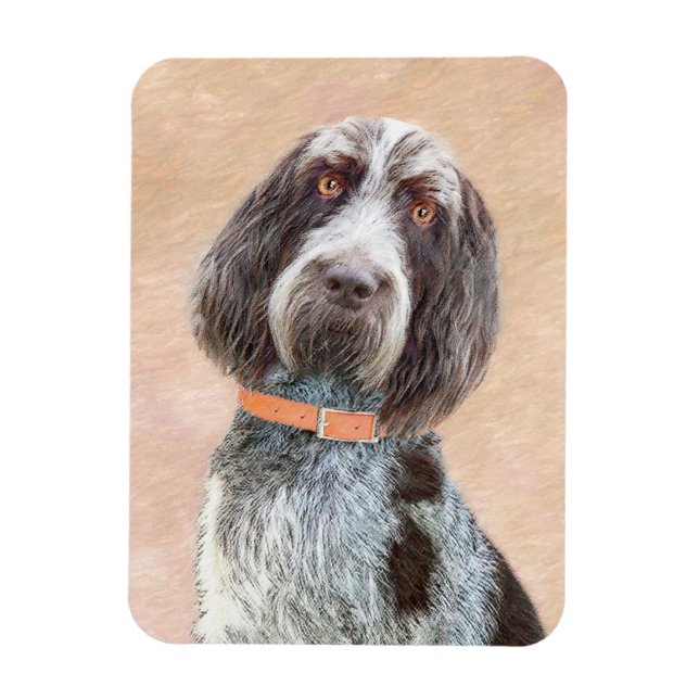 Íman Pintura de Spinone Italiano - Arte de Cachorro Ori (Vertical)
