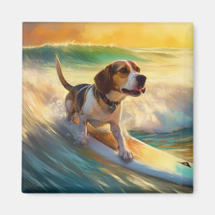 Íman Pintura de Surf da Praia Beagle