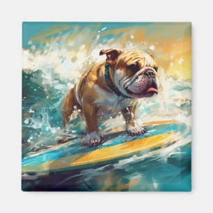 Íman Pintura de Surf da Praia do Bulldog