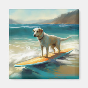 Íman Pintura de Surf na Praia do Pastor da Anatólia