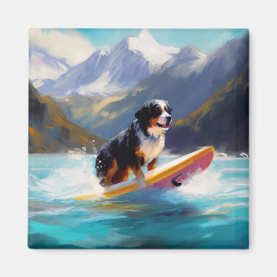 Íman Pintura de surfe na praia de Bernese