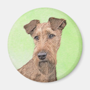 Íman Pintura de Terrier irlandesa - Arte de cachorro or