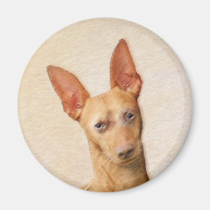 Íman Pintura do Cirneco dell’Etna - Arte do Cachorro