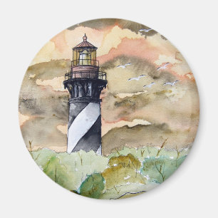 Íman Pintura do farol de St Augustine Florida