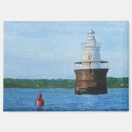 Íman Pintura do Farol do Canal de Lubec