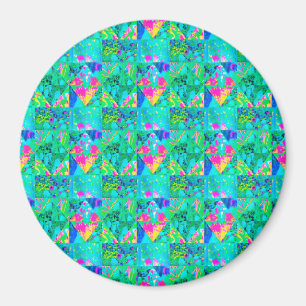 Íman Pintura do Jardim com Hydrangea e Blues