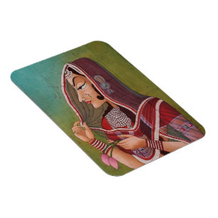 Íman Pintura elegante de uma mulher