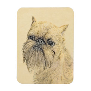 Íman Pintura em Bruxelas Griffon - Arte Cachorra Origin