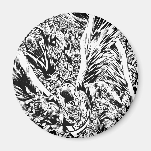 Íman Pintura em grupo noturno mais negras - preto e bra (Frente)