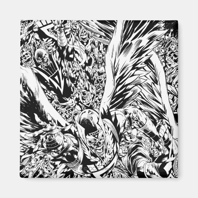 Íman Pintura em grupo noturno mais negras - preto e bra (Frente)