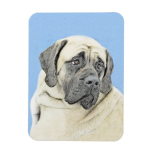 Íman Pintura em inglês Mastiff (Fawn) - Arte original 