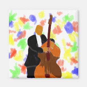 Íman Pintura ereta do baixista