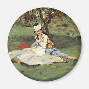 Íman Pintura francesa impressionista dos trabalhos de